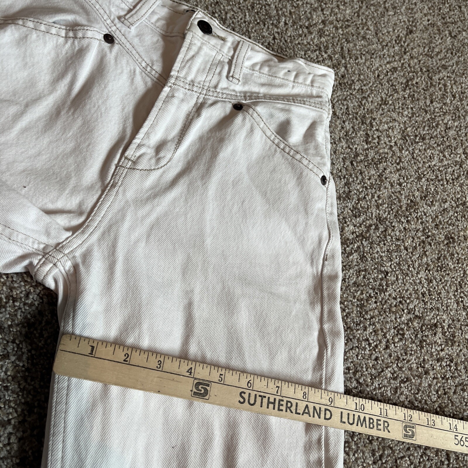 Abercrombie & Fitch Jeans Womens 24/00s White Denim Mom High Rise (24 X 26) - View 11