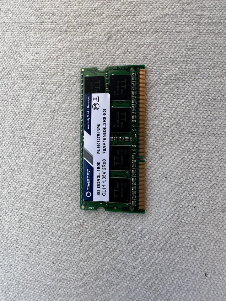 Timetec 8GB DDR3L / DDR3 1600MHz (DDR3L-1600) PC3L-12800 / PC3-12800(PC3L-12800S - Image 2 of 2