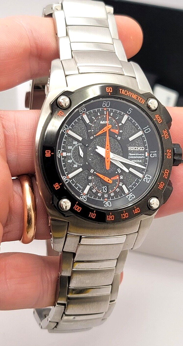 Seiko Men's SPC039P1 Sportura Flyback Chronograph | eBay