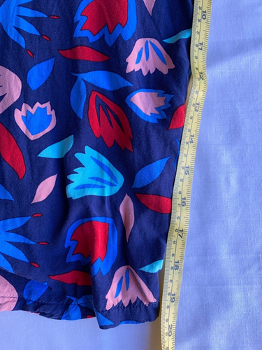 Sussan Jumpsuit Womens Plus Sz 20 Blue Red Floral Strappy V-Neck Pockets Comfy - Picture 12 of 13