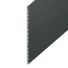 Hollow Soffit Board Grey 5m Cladding UPVC Anthracite Panel Cladding Sheet 300mm