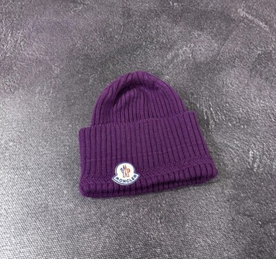 Vintage Moncler Rare Purple Winter Wool Beanie Hat | eBay