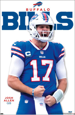 Josh Allen TOUCHDOWN ROAR Buffalo Bills NFL Football 22x34 Wall POSTER