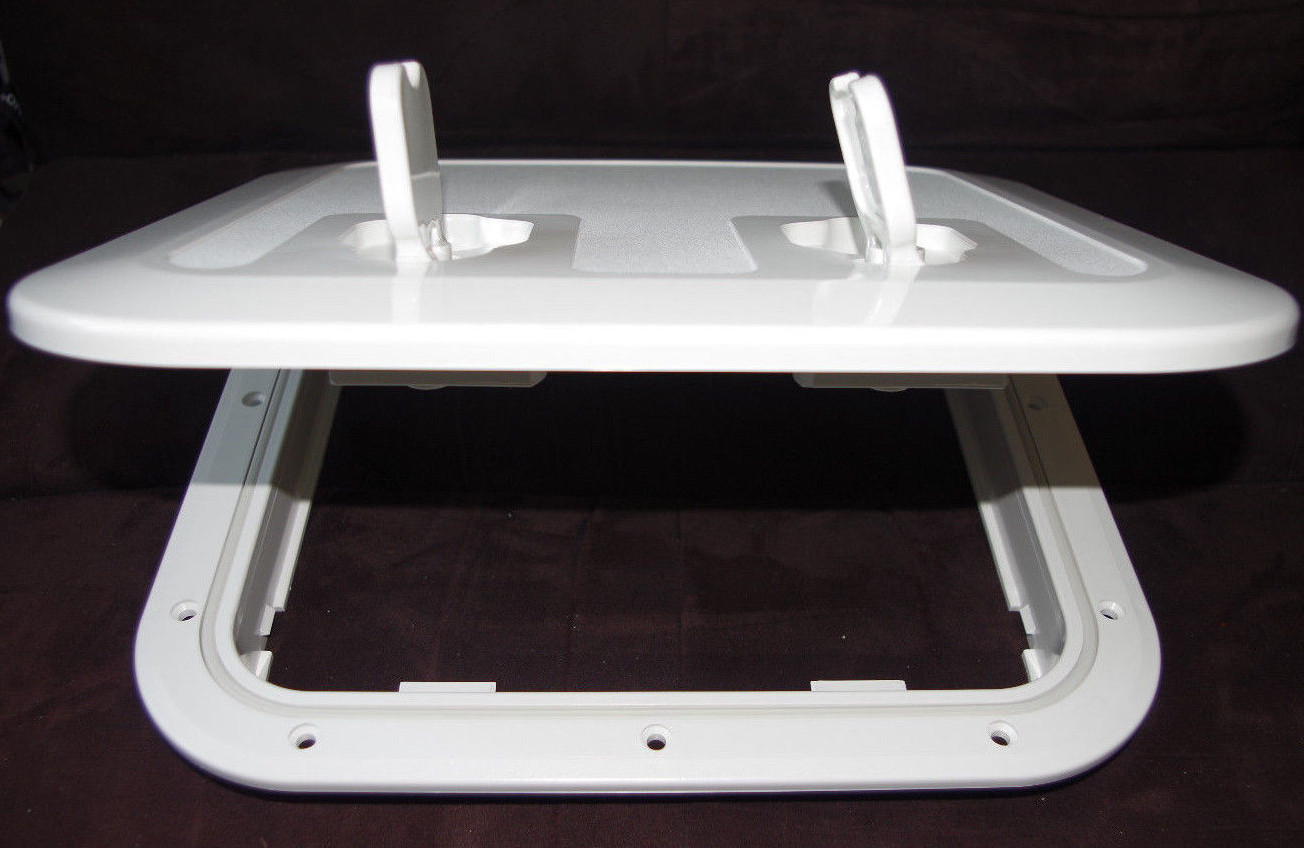 Trappe blanche d'inspection 375x375mm flush à ouverture push-pull - 2