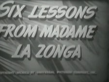 SIX LESSONS FROM MADAME LA ZONGA 1941 (DVD) LUPE VELEZ, SHEMP HOWARD, LEON ERROL