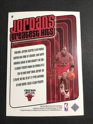 1999-2000 ULTIMATE VICTORY #97 Michael Jordan GREATEST HITS - NM