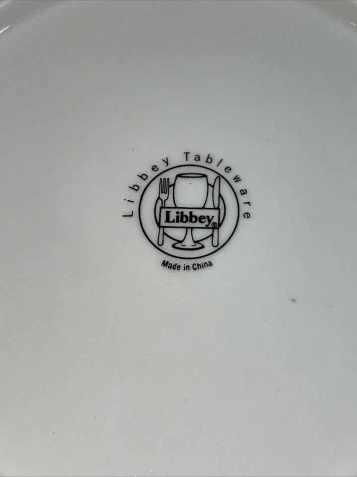 Vajilla platos de cena Libbey en relieve acebo blanco - 10,75" Y Foto 3 de 4