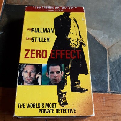 Zero Effect VHS Detective/Mystery Ben Stiller/Bill Pullman, Rated R, 1998 