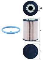 Mahle Original KX393D Kraftstofffilter FüR Ford Volvo