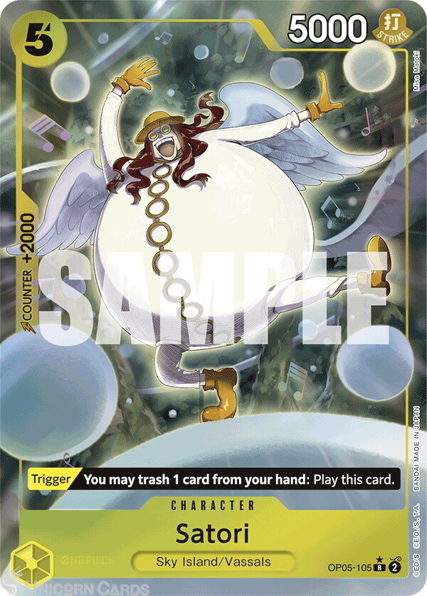 OP05-105 Satori : Rare Full Art English One Piece TCG Card : PRB01: One Piece Ca