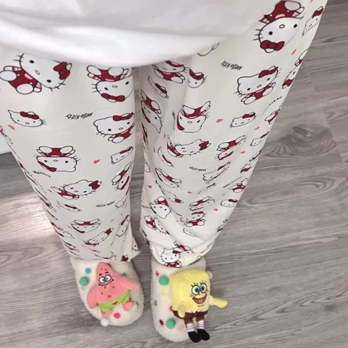 KT Cinnamoroll Kuromi My Melody Pochacco Women Pajama Pant Home Trousers - Picture 21 of 30