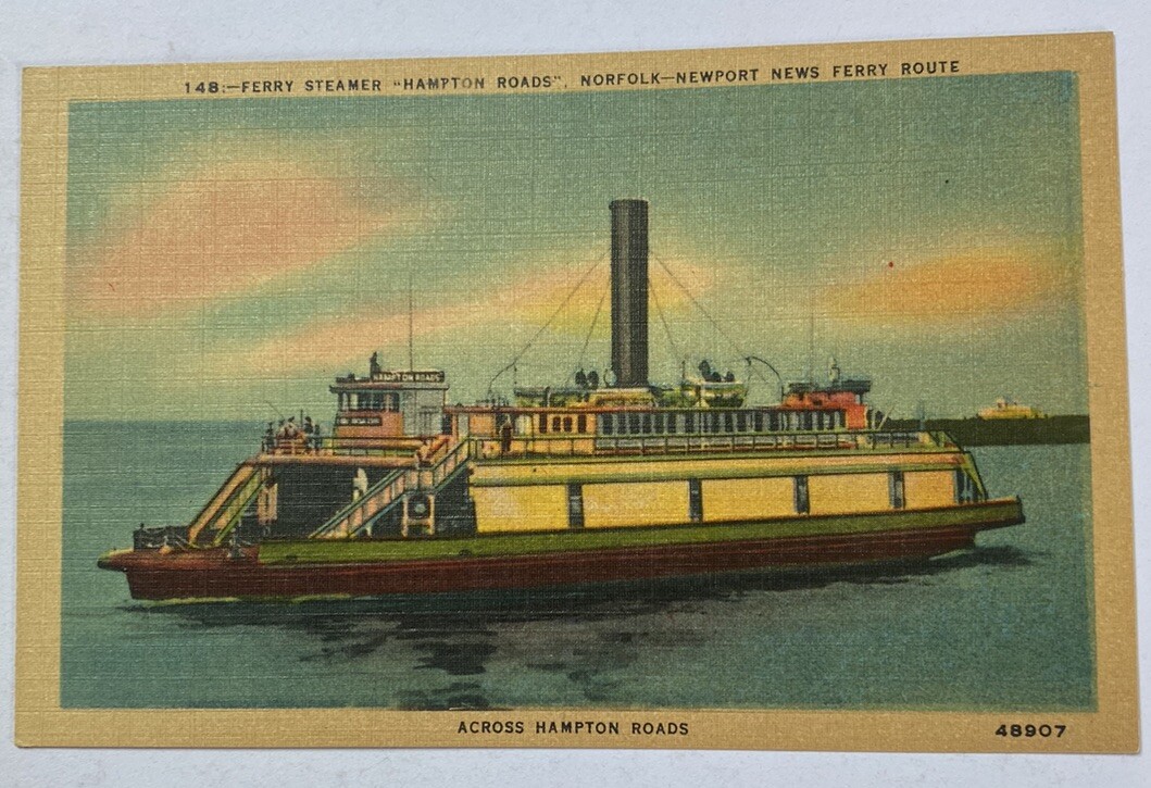Vintage Postcard ~ Ferry Steamer 