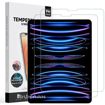 For Apple iPad Pro 11" Inch 4th Generation 2022 Tempered Glass Screen Protector