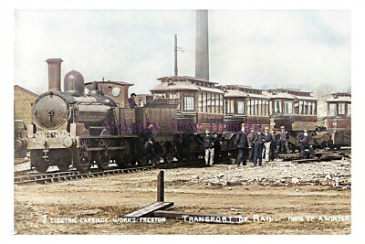 ptc3115 - Lancs. - Electric Carriage Works Preston, Transport by Rail, Print 6x4