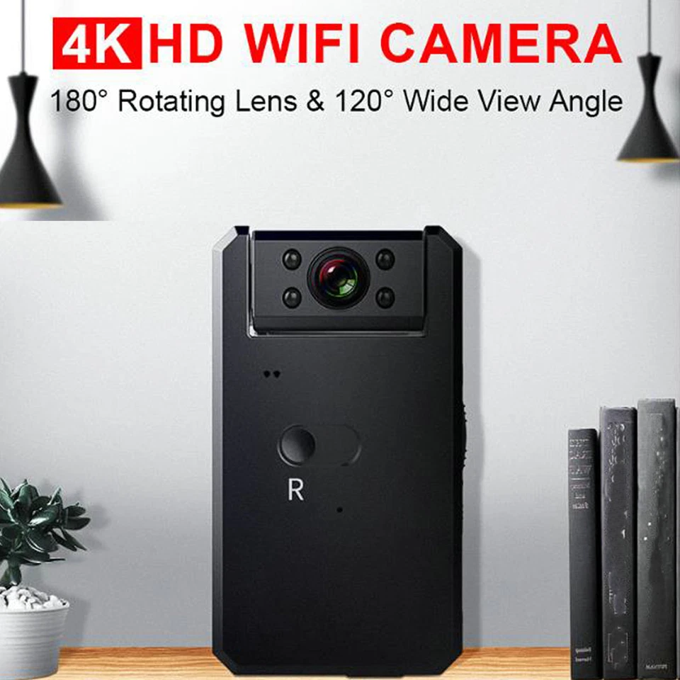 1080p HD 4K Mini Kamera Wireless Wifi IP Cam Home Security Nachtsicht DVR NEU - Bild 4 von 4