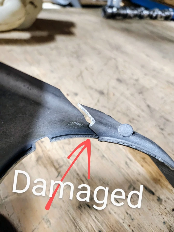 68-72 C3 Corvette LEFT Headlight Bezel Lamp Trim METAL Drivers Side DAMAGED - Image 2 of 4