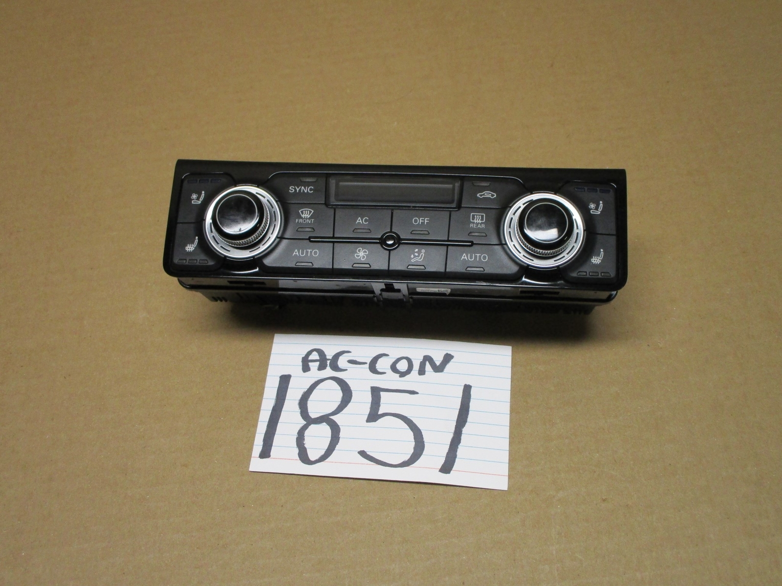 11 12 13 14 Audi A8 Used AC and Heater Control Stock #1851-AC