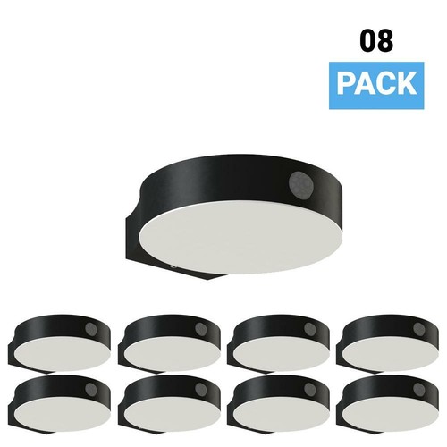 Smart LED Solar Wall Lamp 3W with PIR Motion Sensor Round Outdoor Wall Lighting - Picture 12 of 12
