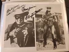CLAYTON MOORE THE LONE RANGER PERSONALLY AUTOGRAPHED 8X10 PHOTOGRAPH- C