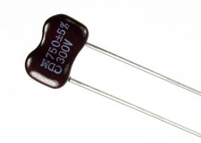 10pcs Cornell Dubilier Electronics Silver Mica Capacitors 750pF 300V +/-5%