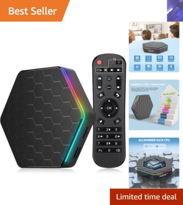 High-Performance Android 12.0 TV Box - 4GB RAM, 32GB ROM for Ultimate Streaming