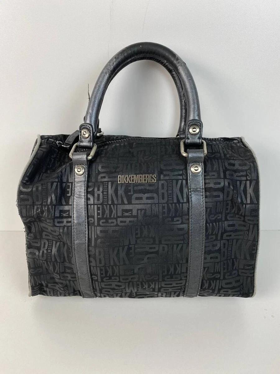 【激レア】DIRK BIKKEMBERGS 黒 バッグ 2005 Womens Dirk Bikkembergs Bag Shoulder Hand Soccer Nylon
