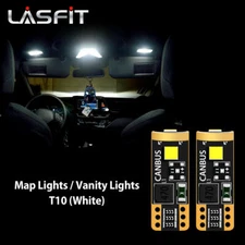LASFIT T10 192 194 168 2825 LED Map Light Bulb Extremely Super Bright Error Free