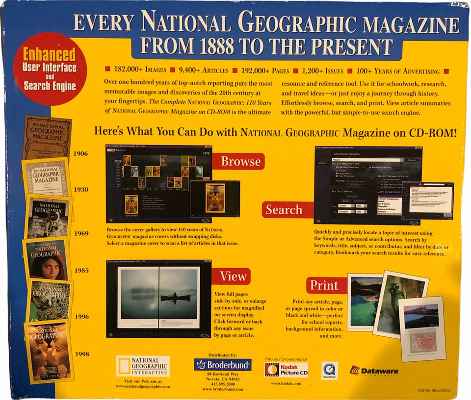 National Geographic Magazine 110 Years 31 CD-ROM Set - Image 2 of 4