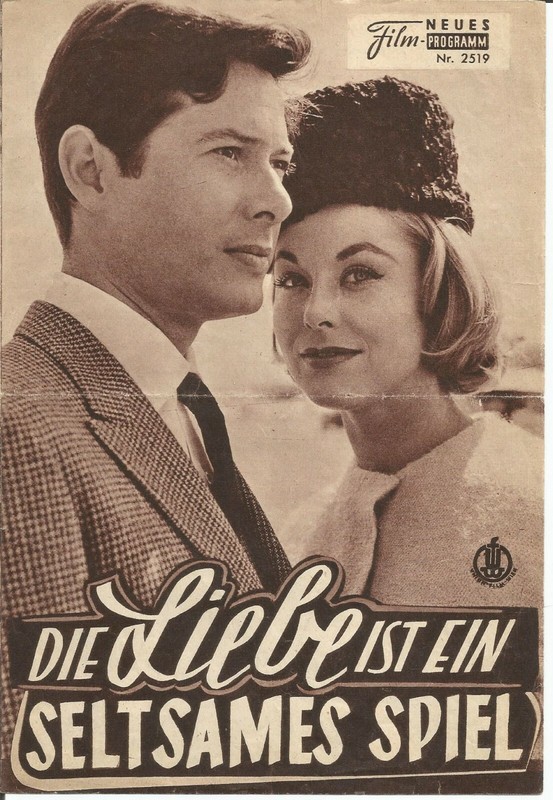 Die Liebe ist ein seltsames Spiel  Kino Neues Film Programm 1961 DARLING AUSTRIA