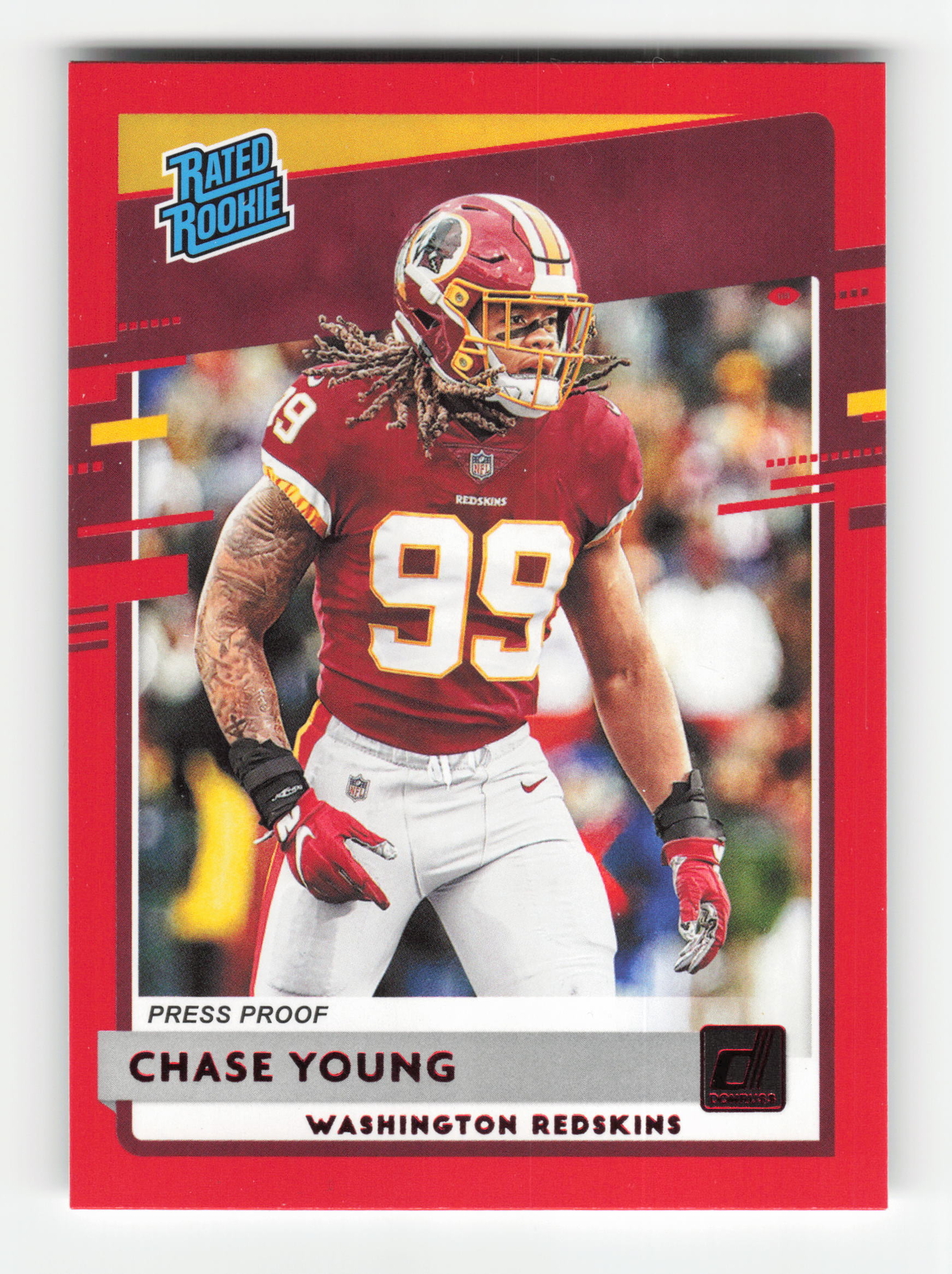 2020 Donruss #316 Chase Young Press Proof Red