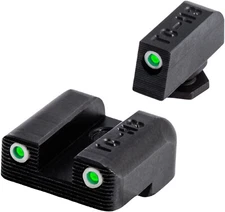 TruGlo Tritium Glow in the Dark Glock Pistol Handgun Sight Set, Glock 42 and 43