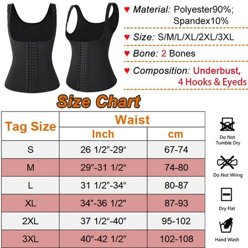 Suana Damen Sweat Body Shaper Abnehmen Taille Trainer Cincher Weste Shapewear Fitnessstudio - Bild 28 von 32