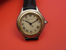 GENUINE CARTIER 18K GOLD / STEEL 26MM LADIES ...