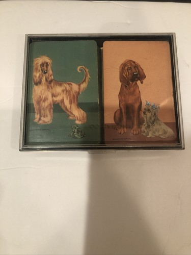 Constance Depler vintage dog playing cards 2 decks No Jokers - Bild 2 von 12