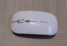 Jane Eyre Series Slim Rechargeable Wireless Mouse - White