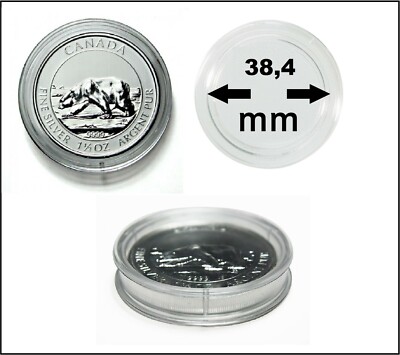 100-LINDNER-S2255384-Coin Capsules-38,4mm-1-1/2-Ounces-Polar Bear Canada