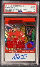 2019 UD credentials Kirby dock debut ticket read auto/65