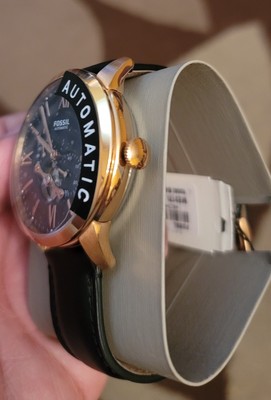 Fossil Townsman Watch Automatic 44mm Black Gold ME3170 Men 