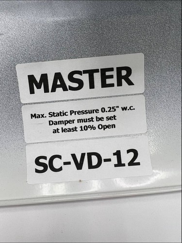 A/C 24" x 24" ceiling diffuser Specified controls w/ Zone Modulation VAV SCVD12 - Picture 3 of 5