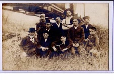 Real Photo Postcard RPPC - Male Camaraderie "Bungalo Gang" 