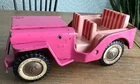 Vintage Tonka Truck Elvis Blue Hawaii  Pink Survey Jeep Pressed Steel 1960s Rare