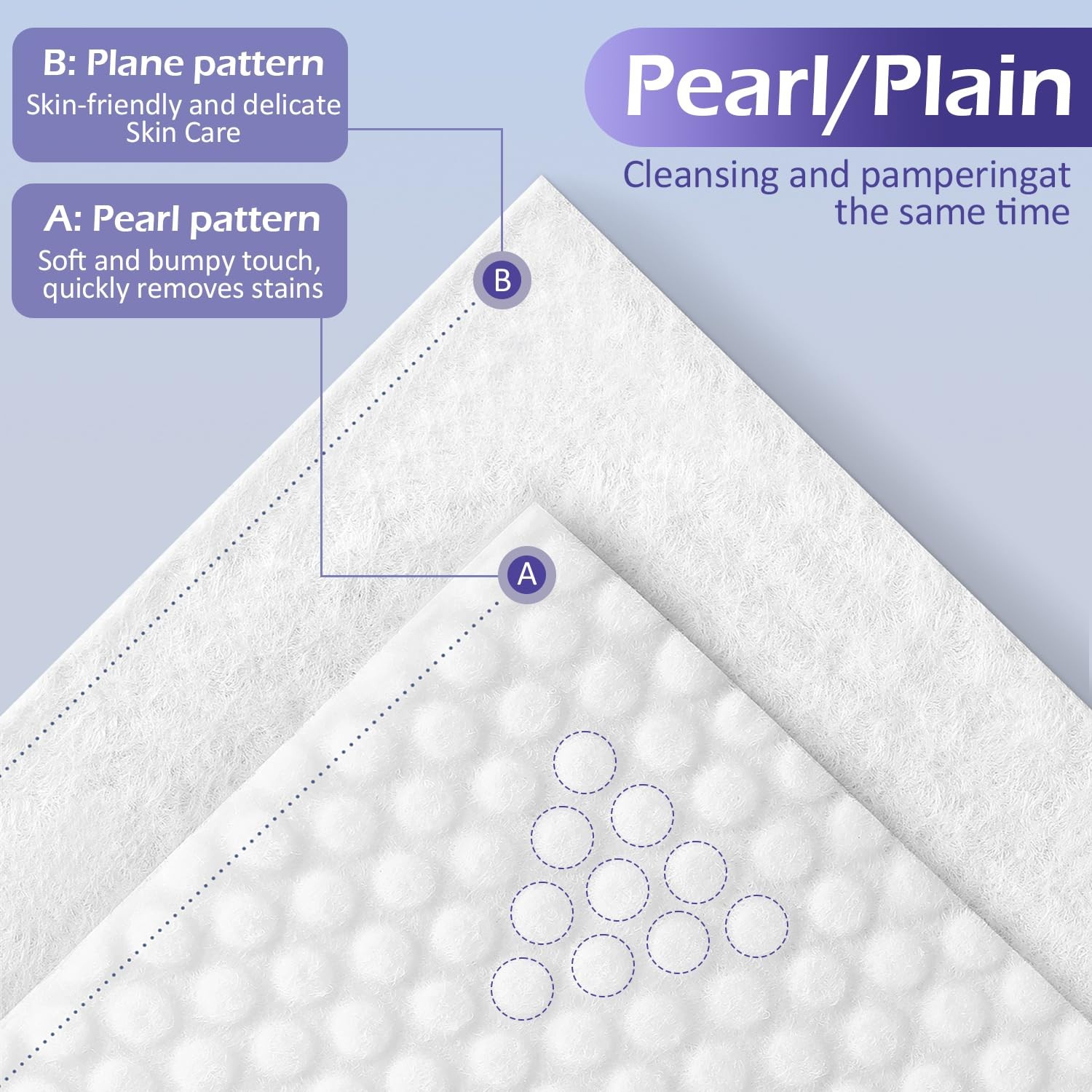 Face Disposable Towel Towels 100 Count Cotton Dry Soft Facial Wipes Clean Skin