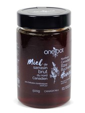 Raw Buckwheat Honey - 500g/17.6oz, Unfiltered and Unprocessed Natural Dark Honey
