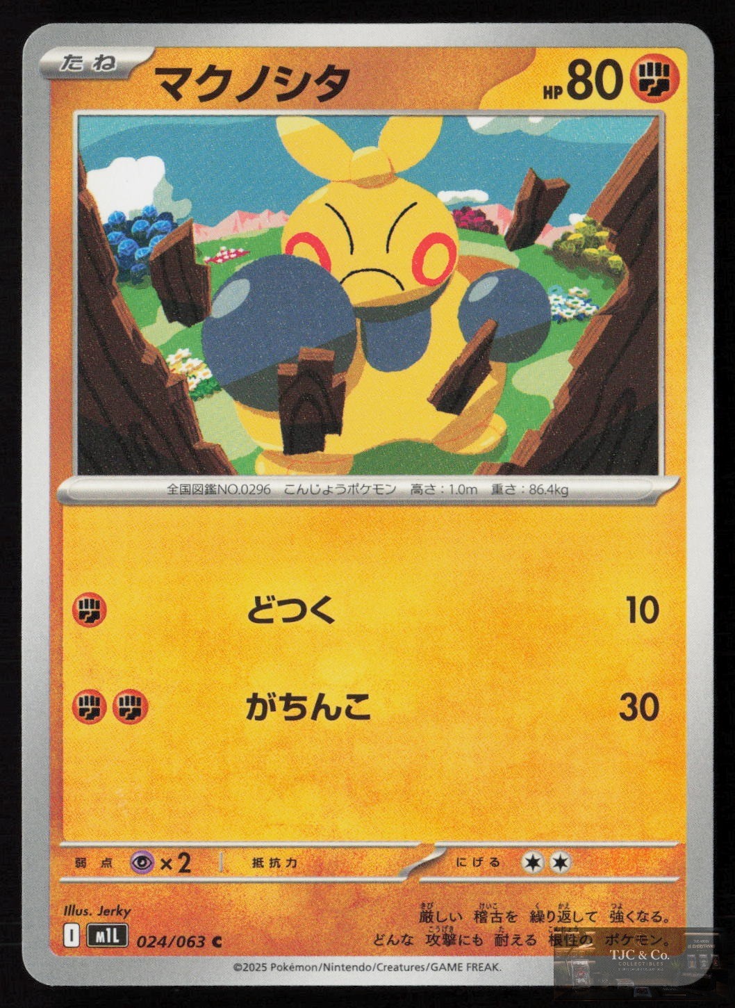 Makuhita 024/063 C Mega Brave Pokemon Japanese NM/M