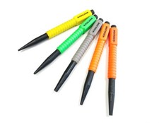 Nail Punch Set 5Pc Heat Treated Steel Coloured - Soft Grip