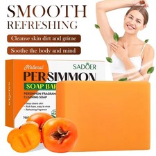 Persimmon Soap Natural Deodorant for Body Odor, Smooth & Brighten & Whiten Skin
