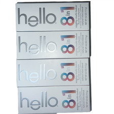 4-Pack Hello 8-in-1 Mighty Multi-Tasker Fluoride Toothpaste Natural Mint 4 oz Ea