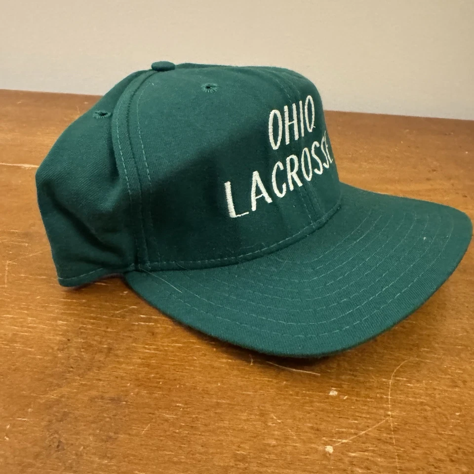 Vintage New Era Pro Model DuPont Visor SnapBack Hat Baseball Cap Green USA - Image 4 of 4