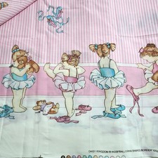 Vtg Daisy Kingdom Fabric Ballerina Babies Border 6 5.86 Yards 4339 Springs