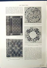 Alte Buchbinderei Hackmann Ison 1913 Stickerei Fyson Rewer Bronze Löwe 20.